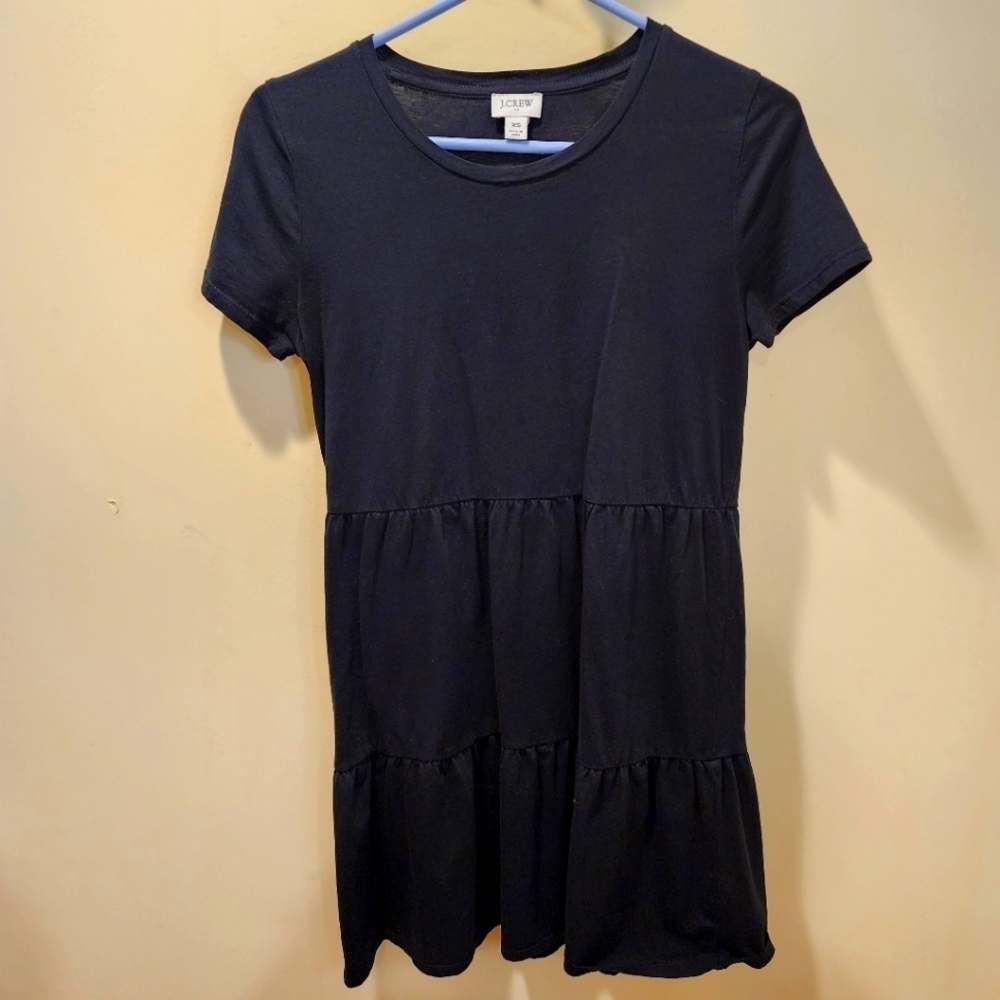 J. CREW Women's black 100% Cotton casual  mini dress size XS